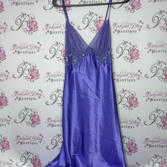 Intimate attitudes dress maxi long open back criss cross mermaid back style mesh - Picture 6 of 16